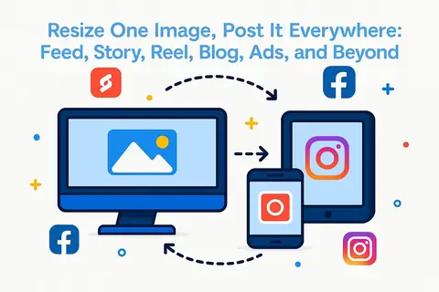 One image resized for every social platform